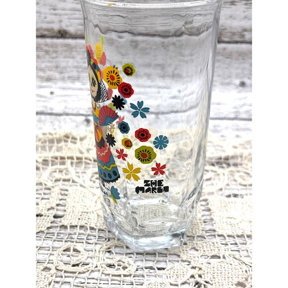 Day of the Dead Glass Crisa Glassware Dona Maria Mole Jar Tumbler Vintage - Picture 2 of 4